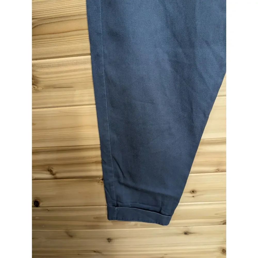 COS Pants Womens 4 Blue Tapered Cotton Blend Pull On Pants‎